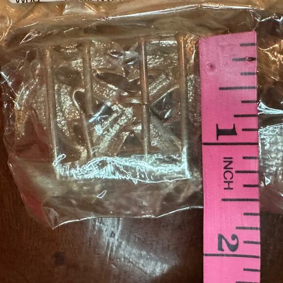 Sash Buckle Palm Trees Silver Metal Belt Buckle NWT Novelty - Picture 5 of 6